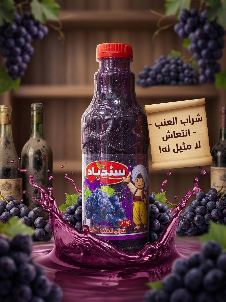 عصير برتقال طازج في زجاجة مع شرائح البرتقال